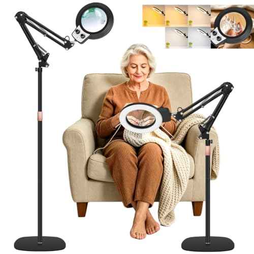 Magnifying Glass with Light and Stand