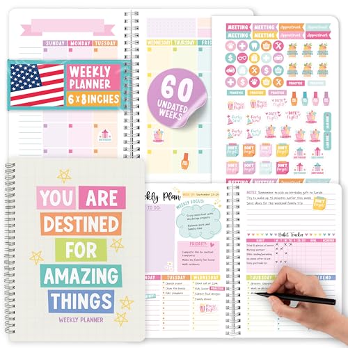Spiral Weekly Planner Undated