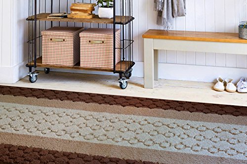 Custom Size Hallway Runner Rug Trellis Grey Color 31 inch Wide Select Your Length Non