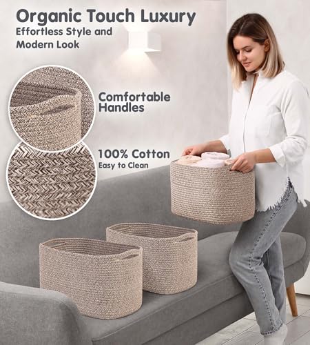 Cotton Rope Baskets for Organizing