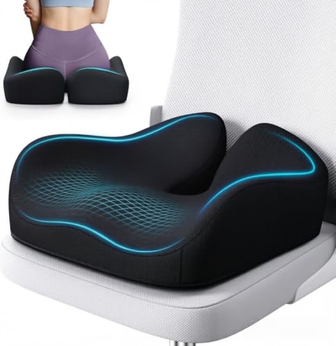 X Large Memory Seat Cushion for Office Chair Ergonomic Cushions Pad PillowFT1