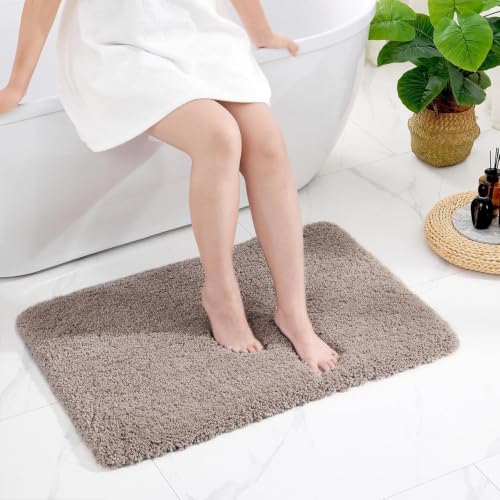 Bathroom Rug Non Slip Fluffy Bath Mat for Bathroom Floor Washable Plush Luxury Bath Rug for Tub Soft Shaggy Shower Sink Mat