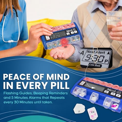 Digital Pill Box with Alarms