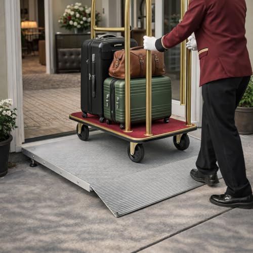 Aluminum Adjustable Threshold Ramp for Wheelchairs