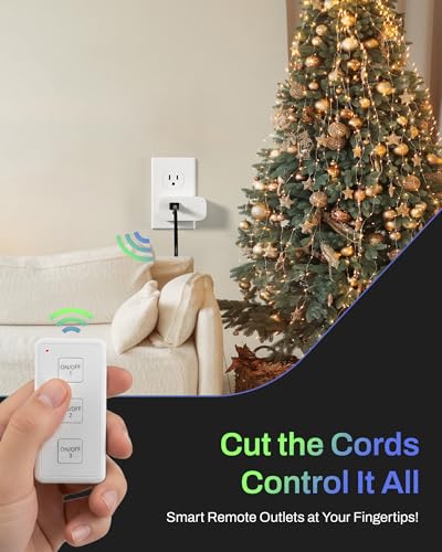 Mini Wireless Remote Control Outlet Switch Power Plug in for Household Appliances