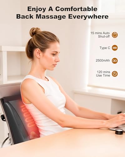 Shiatsu Back Massager with Heat Vibration