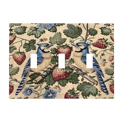 Light Switch Cover Plate Vintage Sunflower Highland Cow Rustic Art 1 Gang No Device Blank Electrical Wall Plates Faceplate Decorative Switch Plate for Bedroom Farmhouse Decor