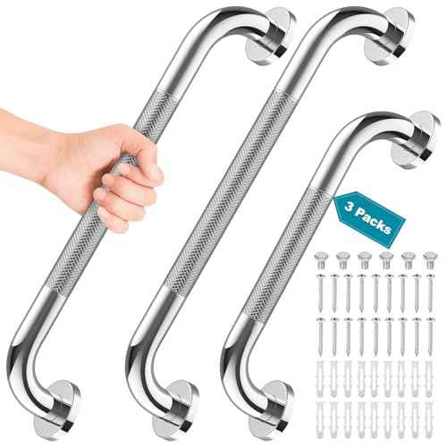 3 Pack Grab Bars for Bathtubs and Showers