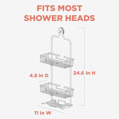 Rustproof Shower Caddy Hanging Bathroom Organizer