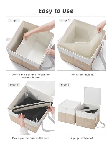 Rigid Clothes Hanger Organizer Bag with Dust