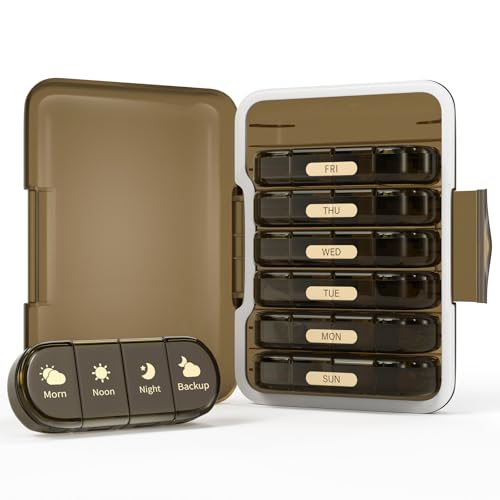 Weekly Pill Organizer 2 & 3 & 4 Times a Day