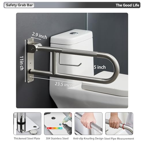 Flip Up Safety Rail with Soft Silicone Anti