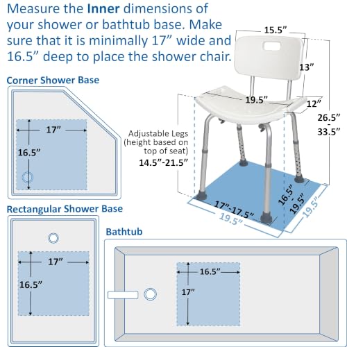 Medical Tool Free Assembly Shower Chair