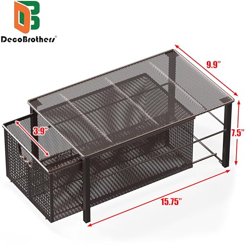 DecoBros Mesh Cabinet Basket Organizer