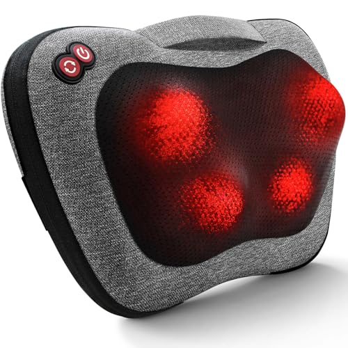 Shiatsu Back Massager with Heat for Pain Relief