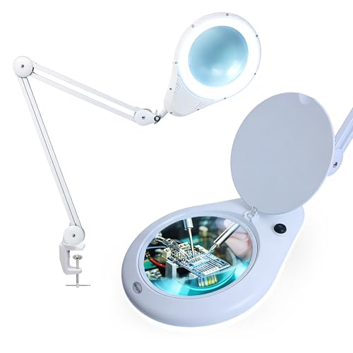 Elite XL HD Bifocals Super LED Magnifying Lamp with Clamp