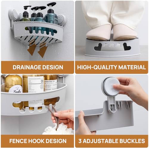 Corner Shower Caddy Suction Cup