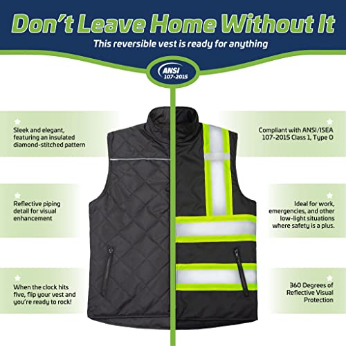 Reversible Insulated Safety Vest