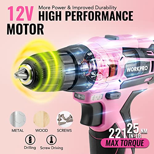 Tool Set with Cordless 12V Drill Driver