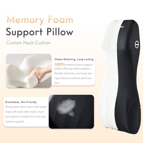 Memory Foam Car Seat Cushion with 2