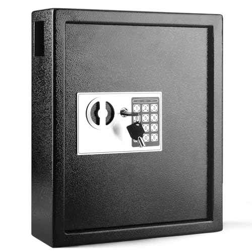 Key Cabinet Steel Box with Combination Lock with Number Tags & Hooks