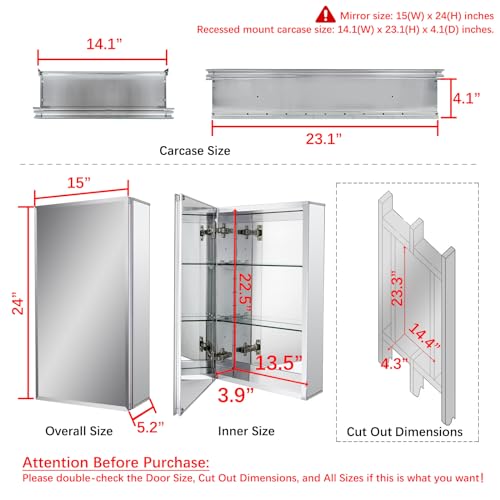 15 x 24 Medicine Cabinet