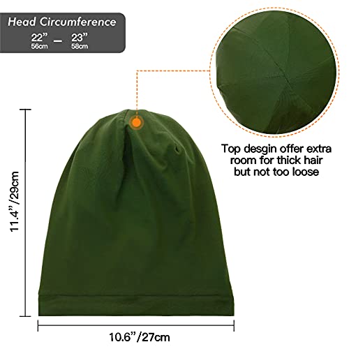 Silk Satin Lined Bonnet Sleep Cap