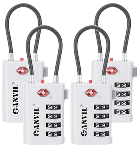 TSA Approved Luggage Locks with Search Alert Indicator
