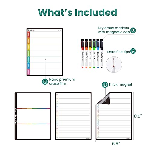 Magnetic Dry Erase Calendar Whiteboard Set