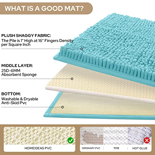 Chenille Bath Mat Set of 3