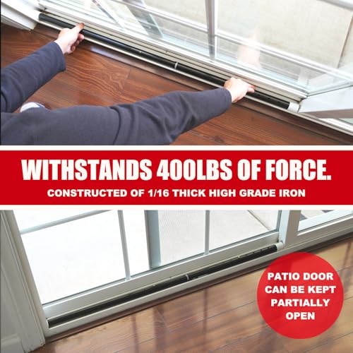 3-in-1 Door Security Bar, Security Door Stoppers & Door Barricade
