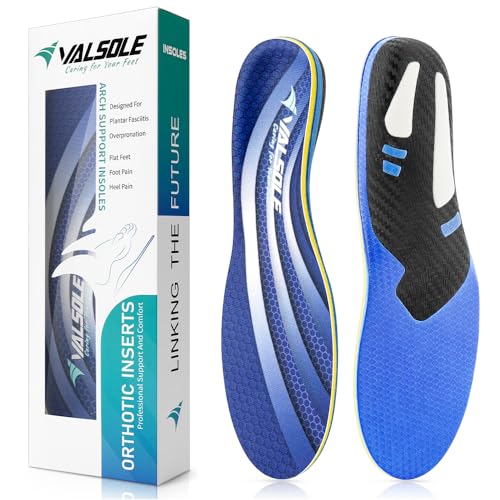 220+ lbs Plantar Fasciitis High Arch Support Insole for Men Women