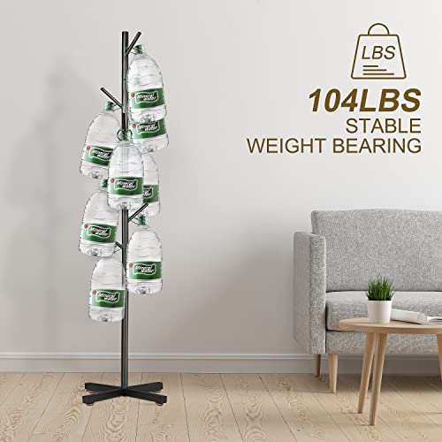 Metal Coat Rack Freestanding with 8 Hooks for Entryway