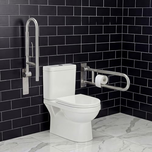 2 Pack Flip Up Toilet Safety Rails