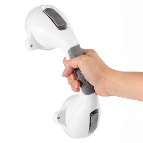 Suction Grab Bar with Safety Indicator for Bathtub Shower Bathroom