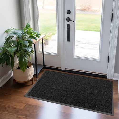 Durable Dirt Trapper Front Door Mat Outside for Home Entrance
