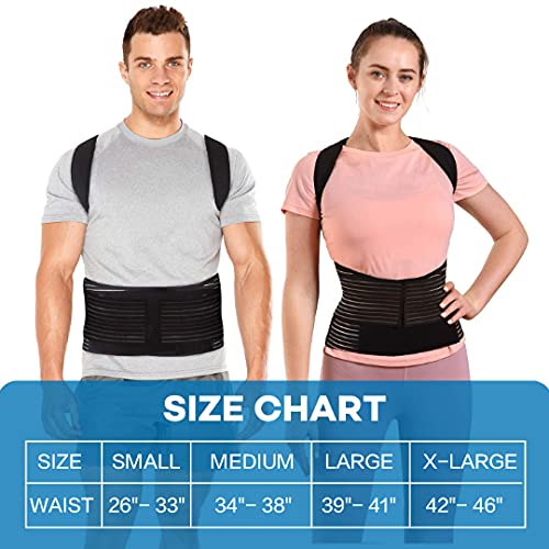 Posture Corrector for Women and Men Back Brace Straightener Shoulder Upright Support Trainer for Body Correction and Neck Pain Relief