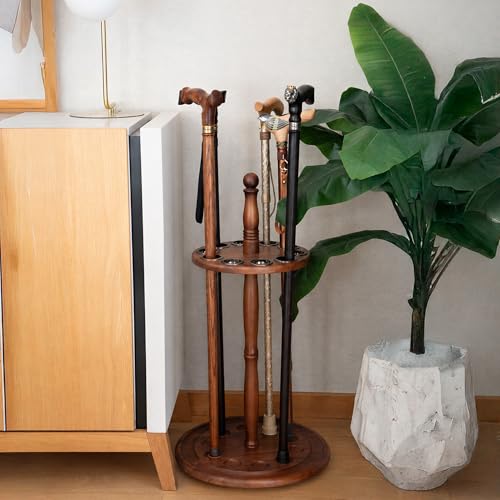 Cane Stand Wooden Holder for Walking Sticks