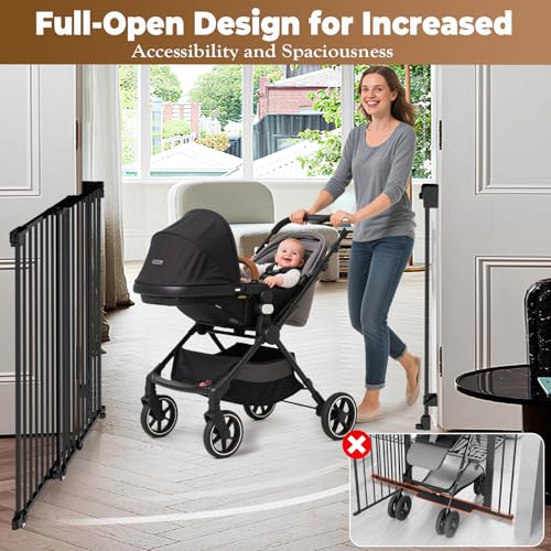 35 55" No Bottom Bar Baby Gates for Stairs