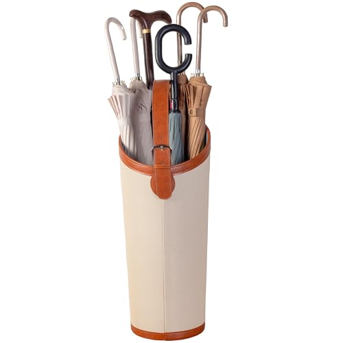 Artificial Leather Tall Umbrella Holer Rack Entryway Indoor for Business