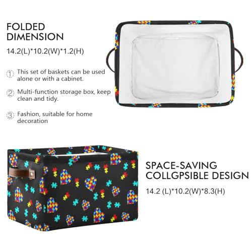 Multi purpose Cube Storage Basket Thanksgiving Pumpkin Organizer Bag