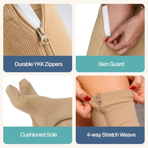 Zipper Compression Socks for Men & Women