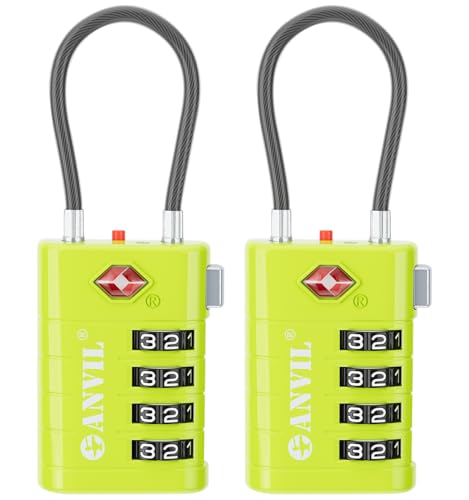 TSA Approved Luggage Locks with Search Alert Indicator