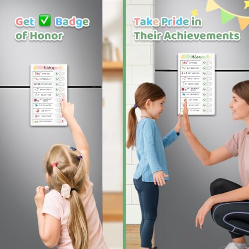 Upgraded Slider Dry Erase Chore Chart for Kids Multiple Kids