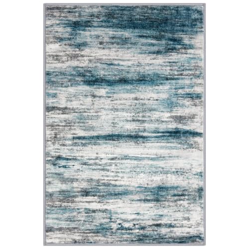 Abstrac Washable Rugs for Entryway