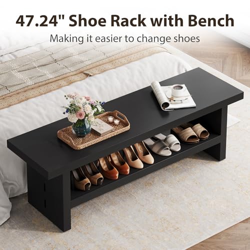 2 Tier Entryway Bench