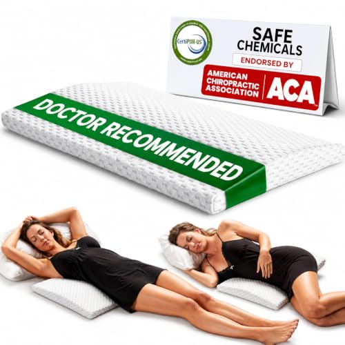 Lumbar Support Pillow for Sleeping Memory Foam Pillow for Back Pain Relief