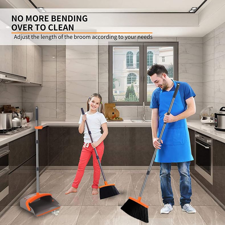 Brooms with Dustpan Combo Set
