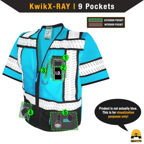 SHERIFF & SPECIALIST Safety Vest Class 2 & 3 ANSI OSHA Hi Vis Vest