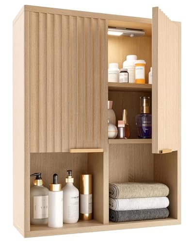 Bathroom Wall Cabinet with Motion Sensor Light